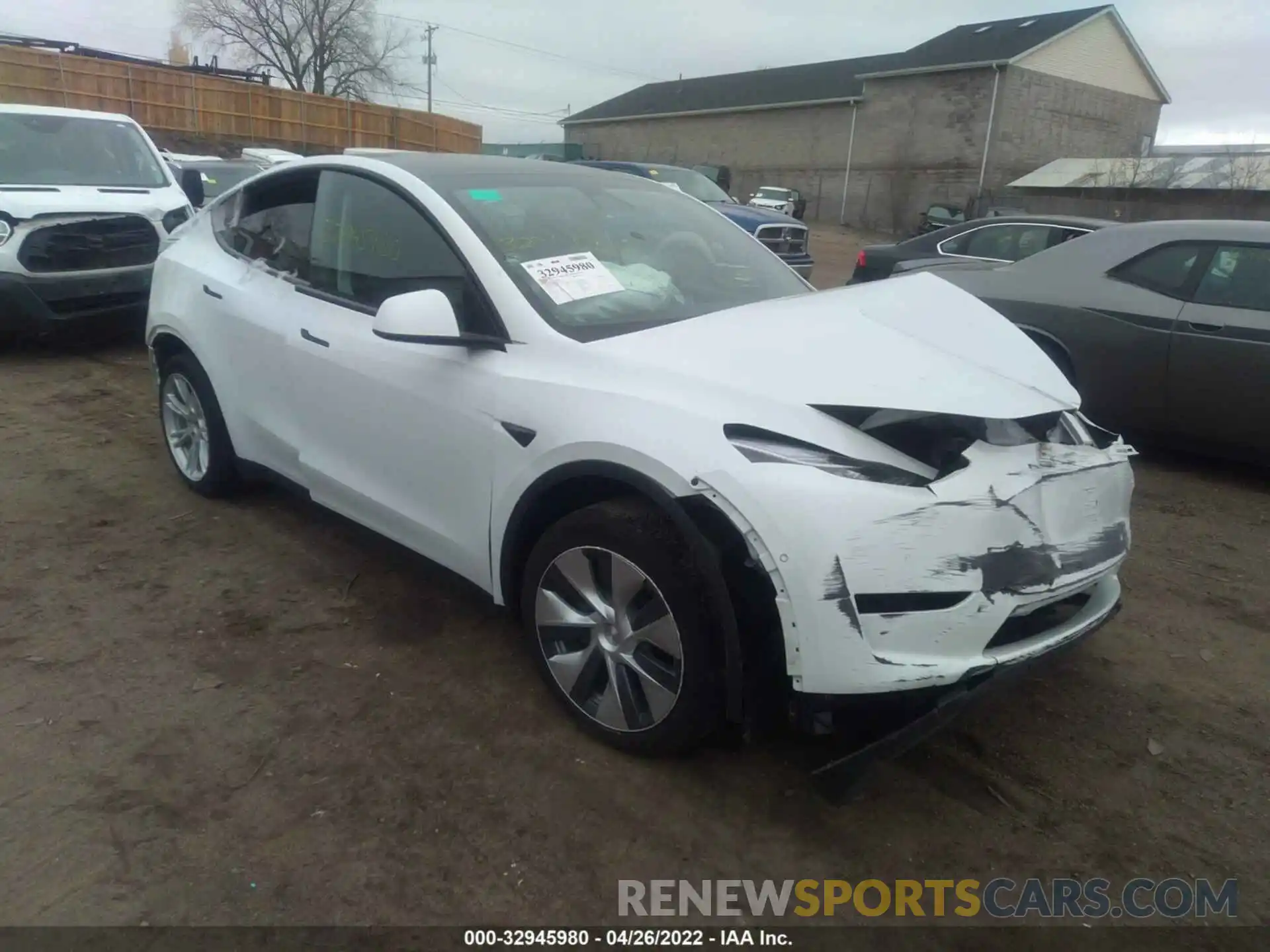 1 Photograph of a damaged car 5YJYGDEE9MF287338 TESLA MODEL Y 2021