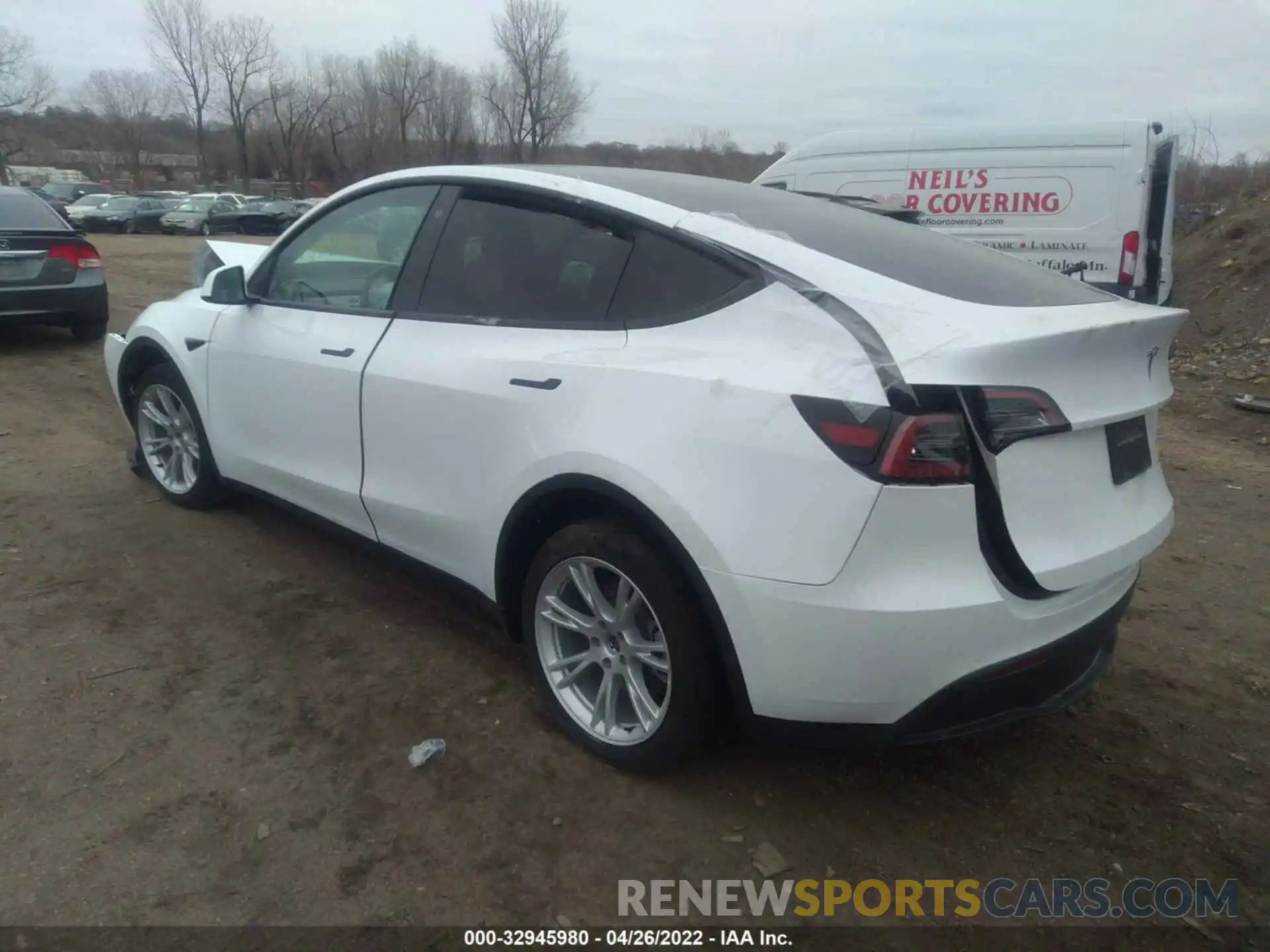 3 Photograph of a damaged car 5YJYGDEE9MF287338 TESLA MODEL Y 2021