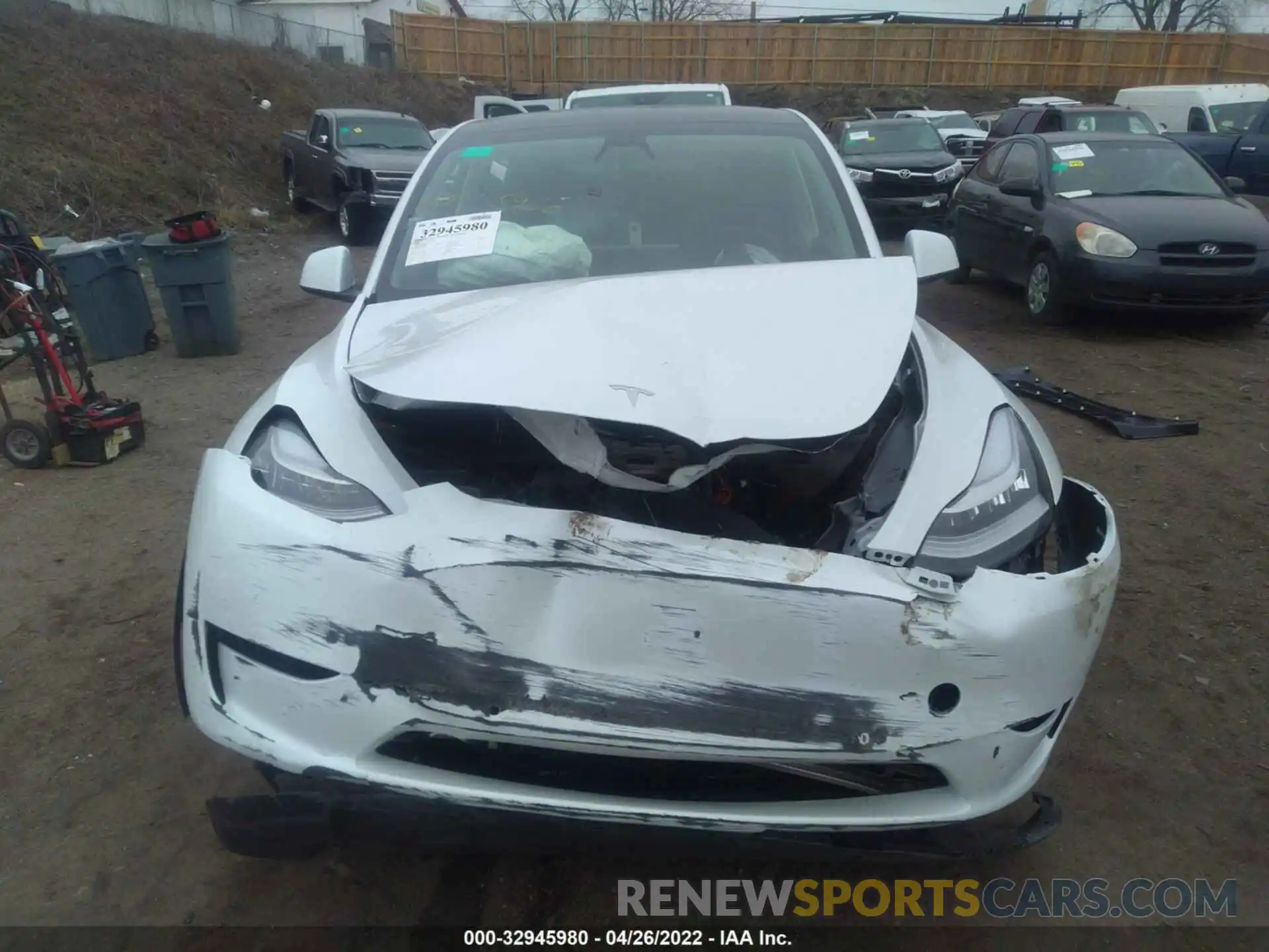 6 Photograph of a damaged car 5YJYGDEE9MF287338 TESLA MODEL Y 2021