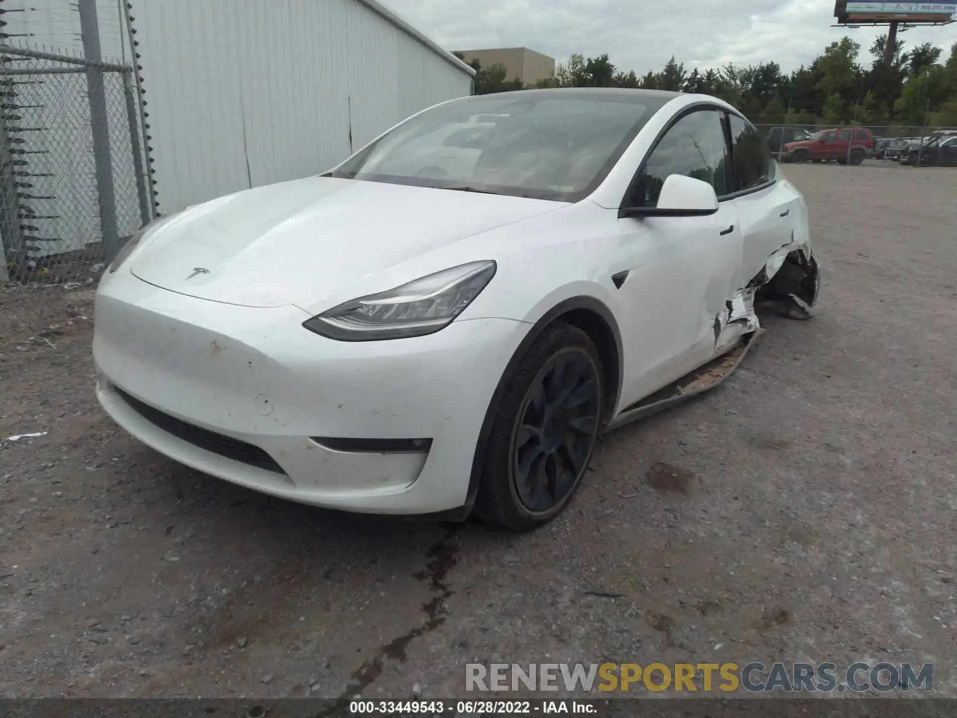 2 Фотография поврежденного автомобиля 5YJYGDEE9MF300251 TESLA MODEL Y 2021