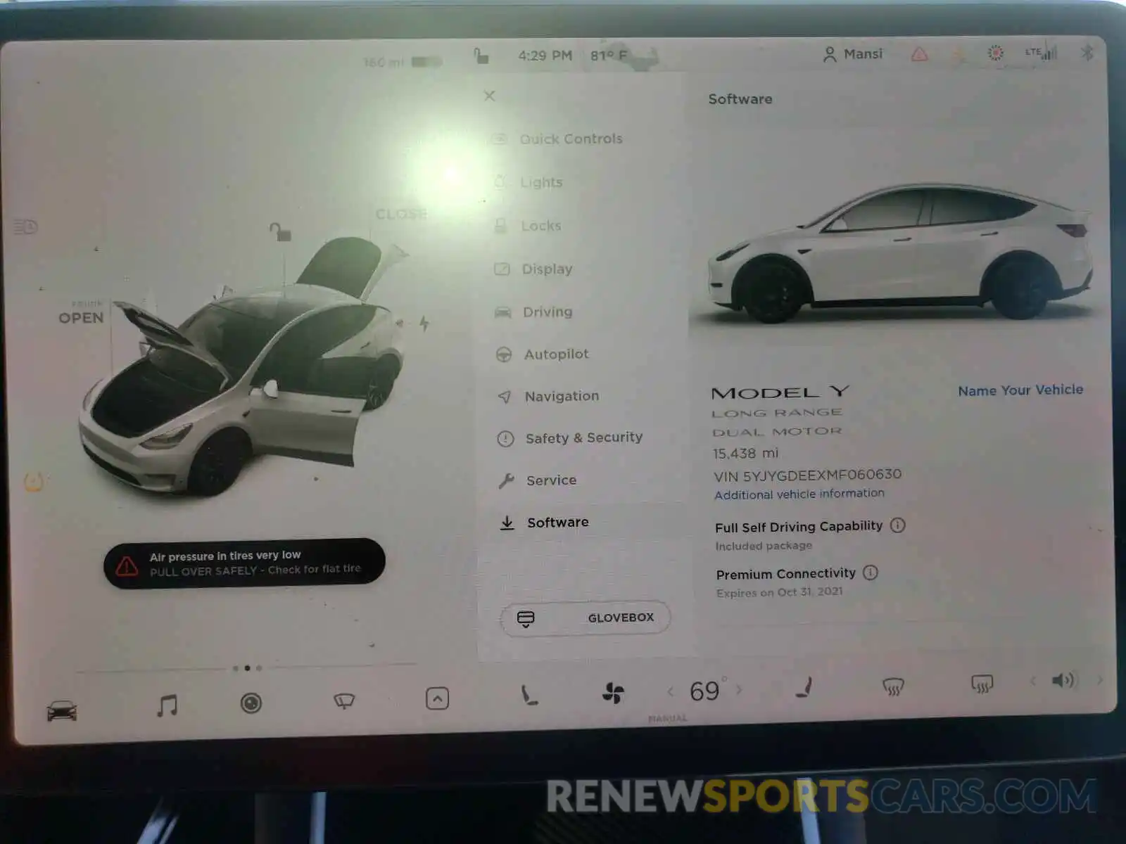 8 Photograph of a damaged car 5YJYGDEEXMF060630 TESLA MODEL Y 2021