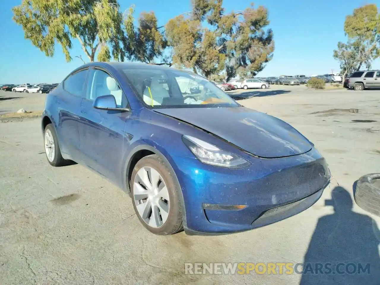 1 Photograph of a damaged car 5YJYGDEEXMF062510 TESLA MODEL Y 2021