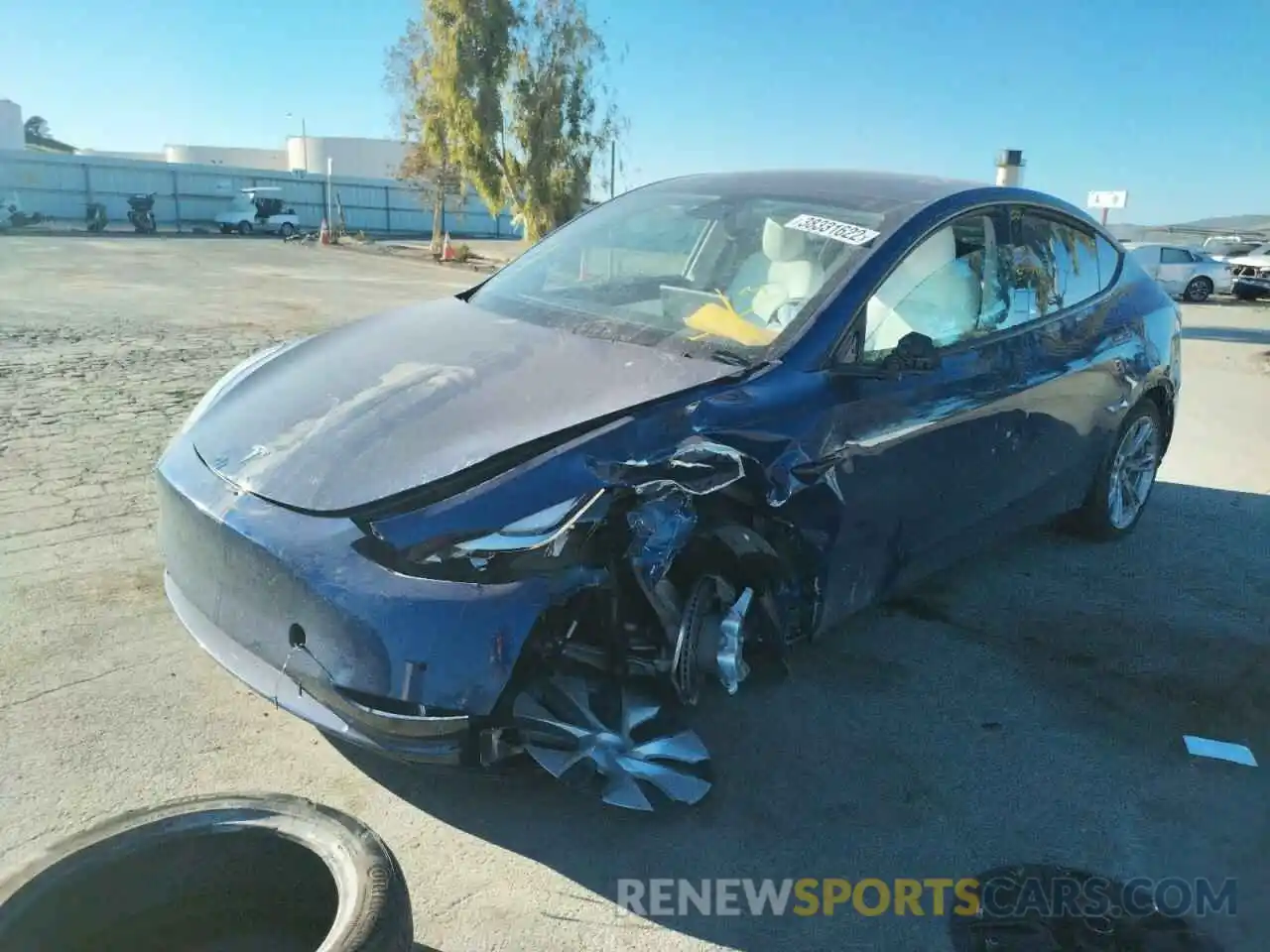 2 Photograph of a damaged car 5YJYGDEEXMF062510 TESLA MODEL Y 2021