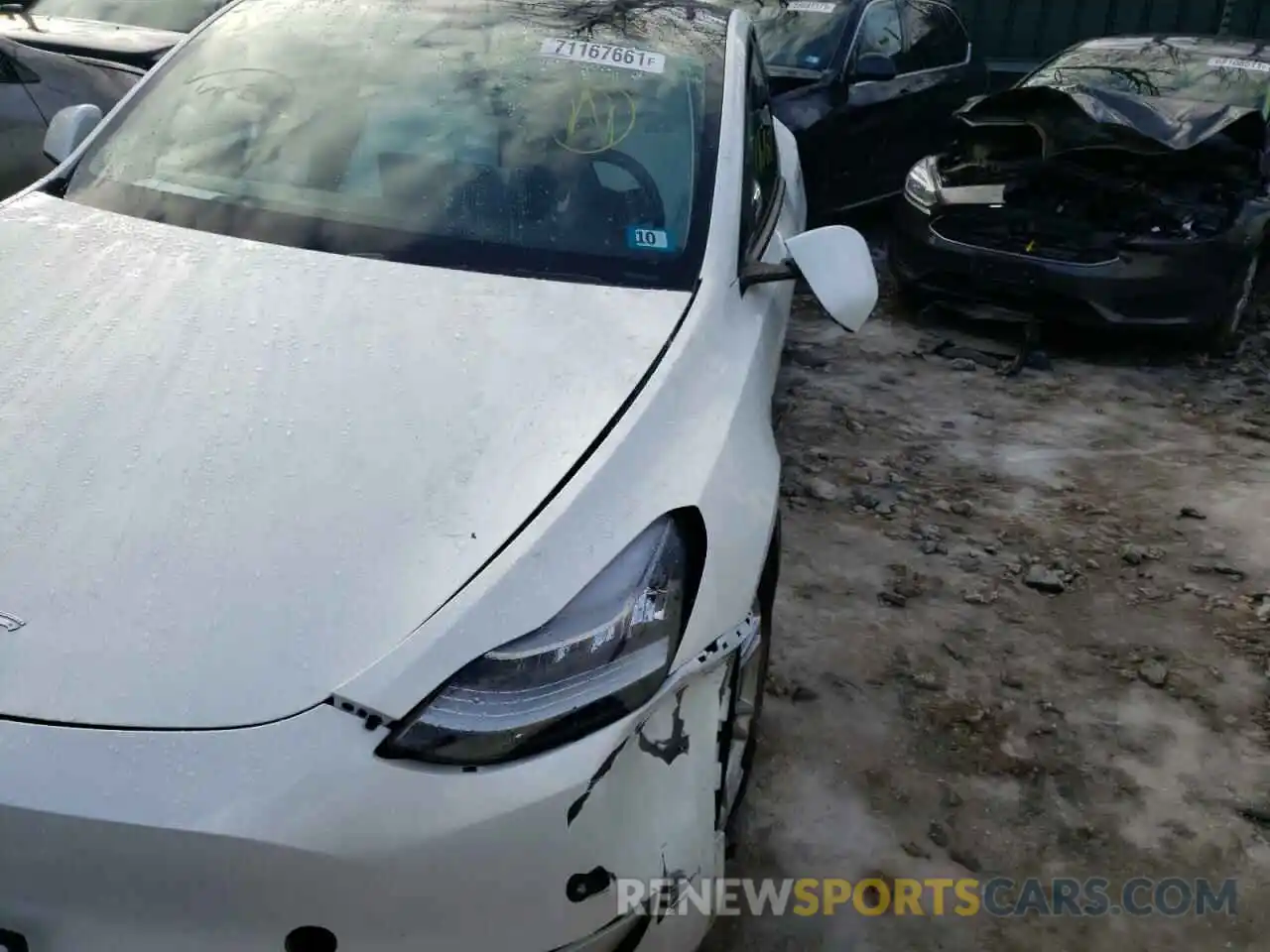 10 Фотография поврежденного автомобиля 5YJYGDEEXMF064483 TESLA MODEL Y 2021