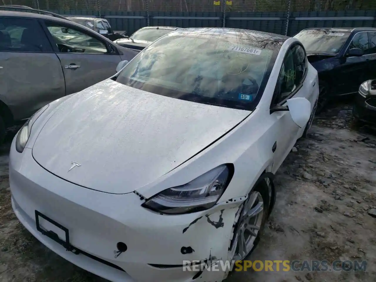 2 Фотография поврежденного автомобиля 5YJYGDEEXMF064483 TESLA MODEL Y 2021