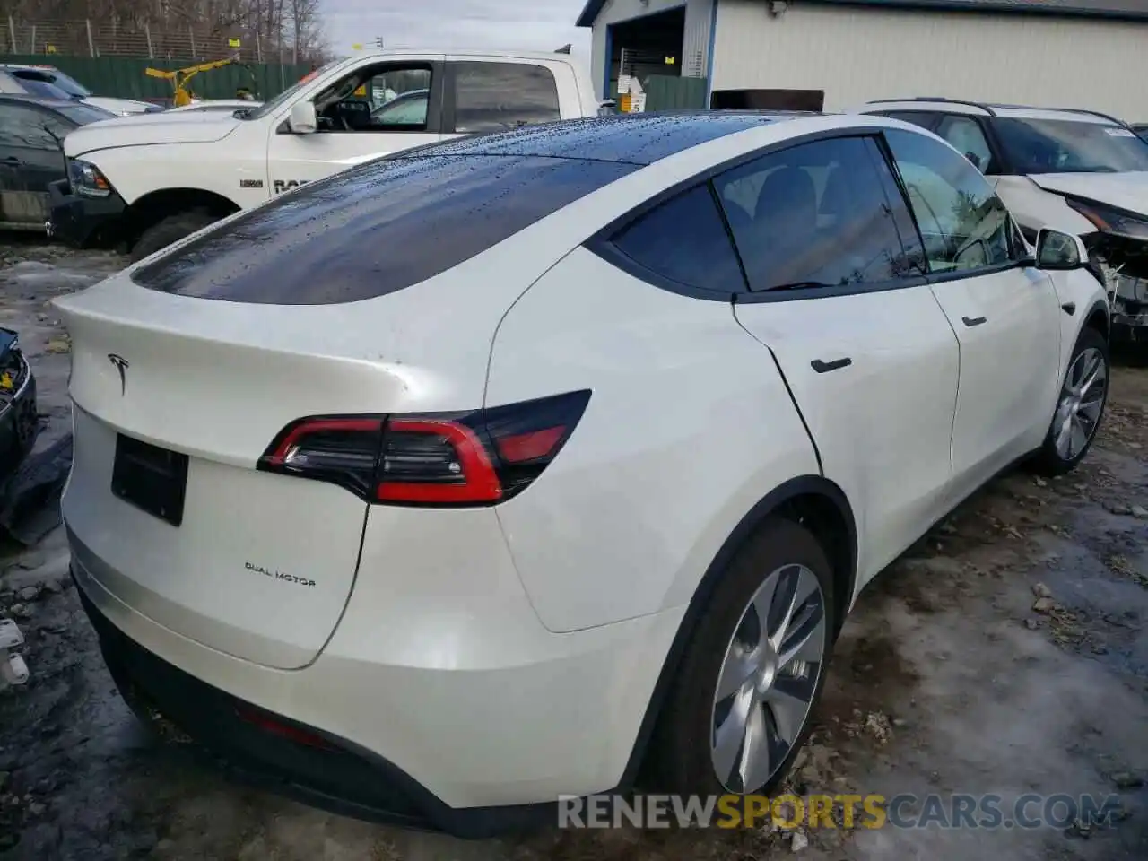 4 Фотография поврежденного автомобиля 5YJYGDEEXMF064483 TESLA MODEL Y 2021