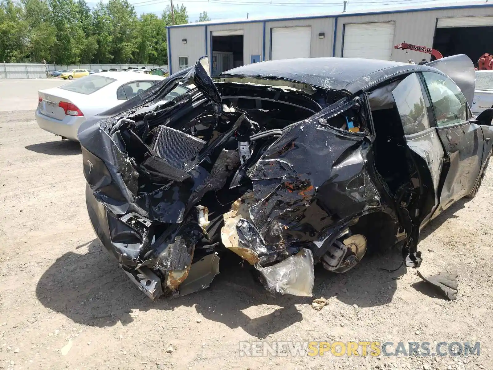 9 Photograph of a damaged car 5YJYGDEEXMF070798 TESLA MODEL Y 2021