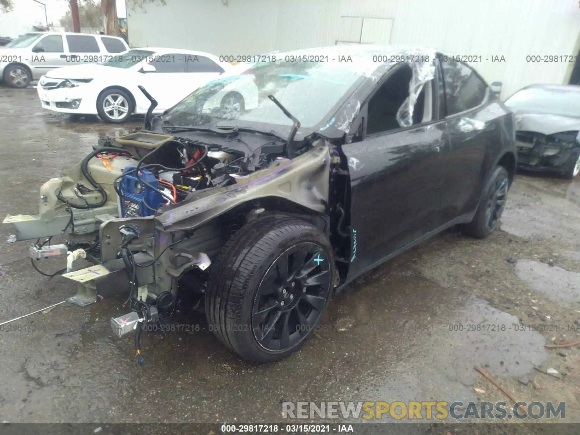 2 Photograph of a damaged car 5YJYGDEEXMF071174 TESLA MODEL Y 2021