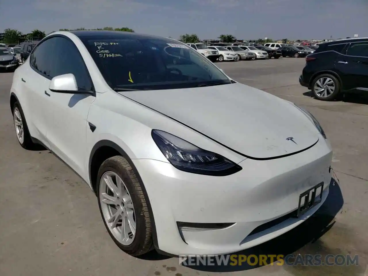 1 Фотография поврежденного автомобиля 5YJYGDEEXMF072731 TESLA MODEL Y 2021