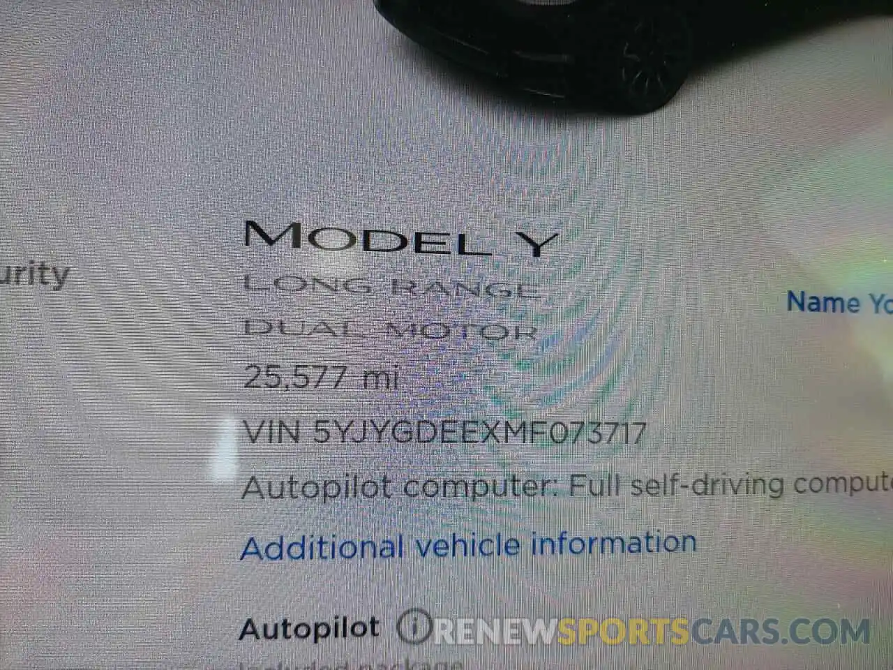 8 Photograph of a damaged car 5YJYGDEEXMF073717 TESLA MODEL Y 2021