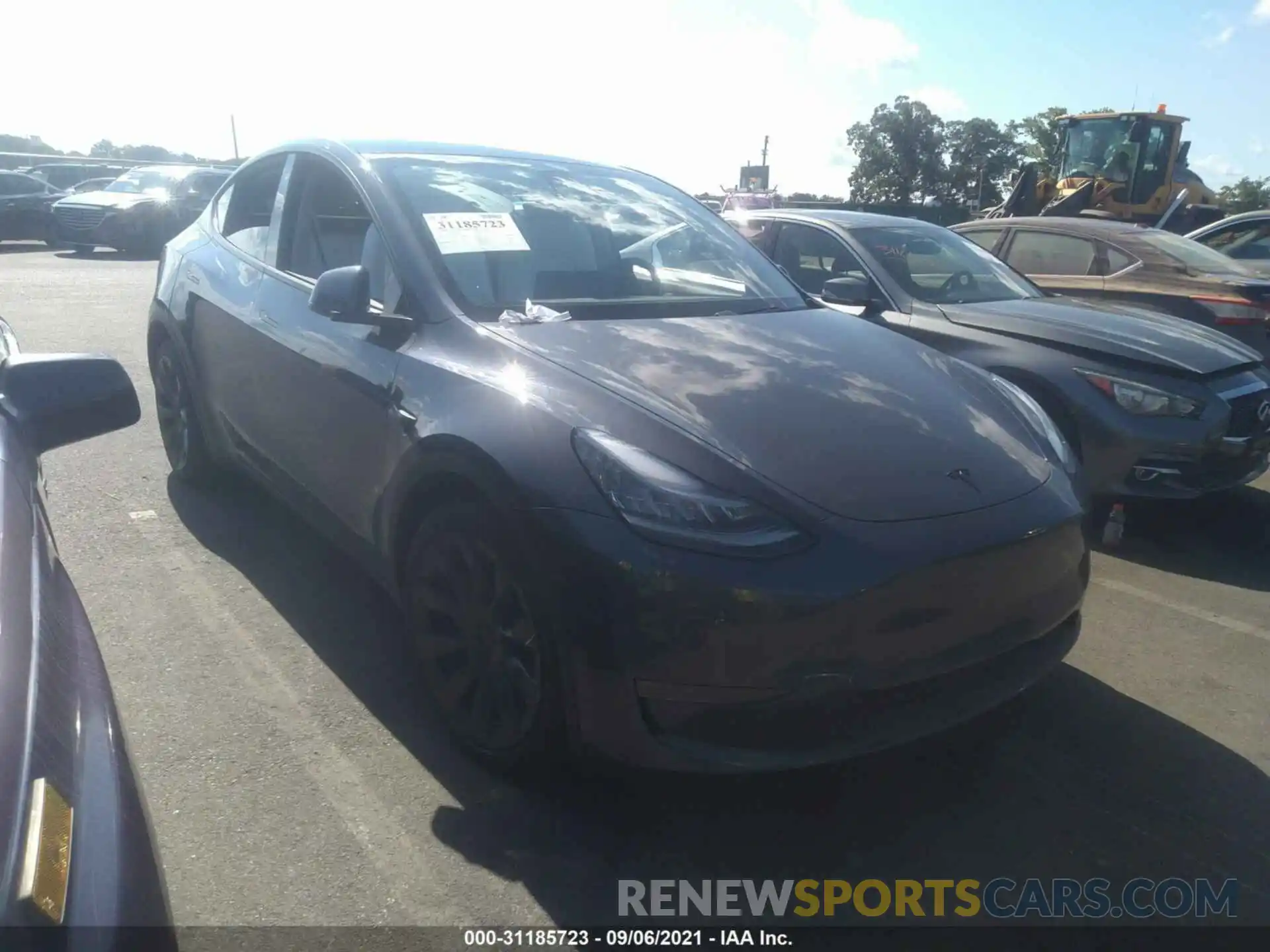 1 Photograph of a damaged car 5YJYGDEEXMF075211 TESLA MODEL Y 2021