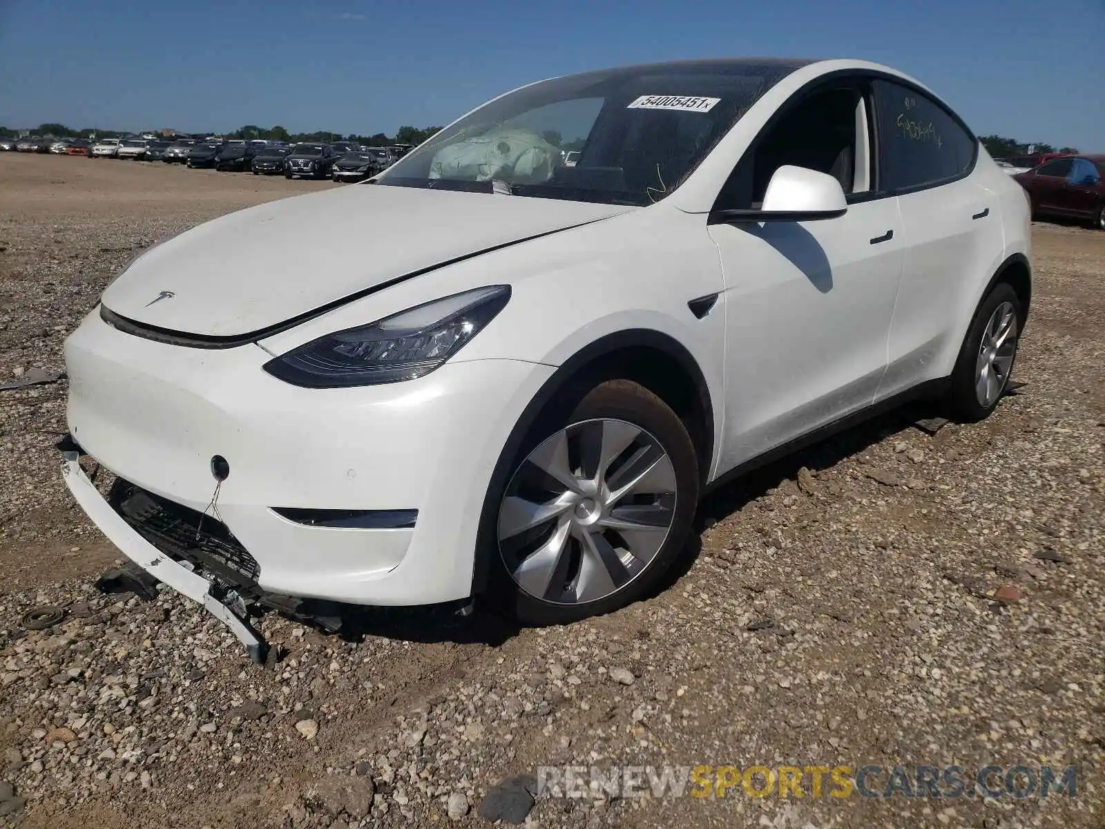 2 Photograph of a damaged car 5YJYGDEEXMF075340 TESLA MODEL Y 2021