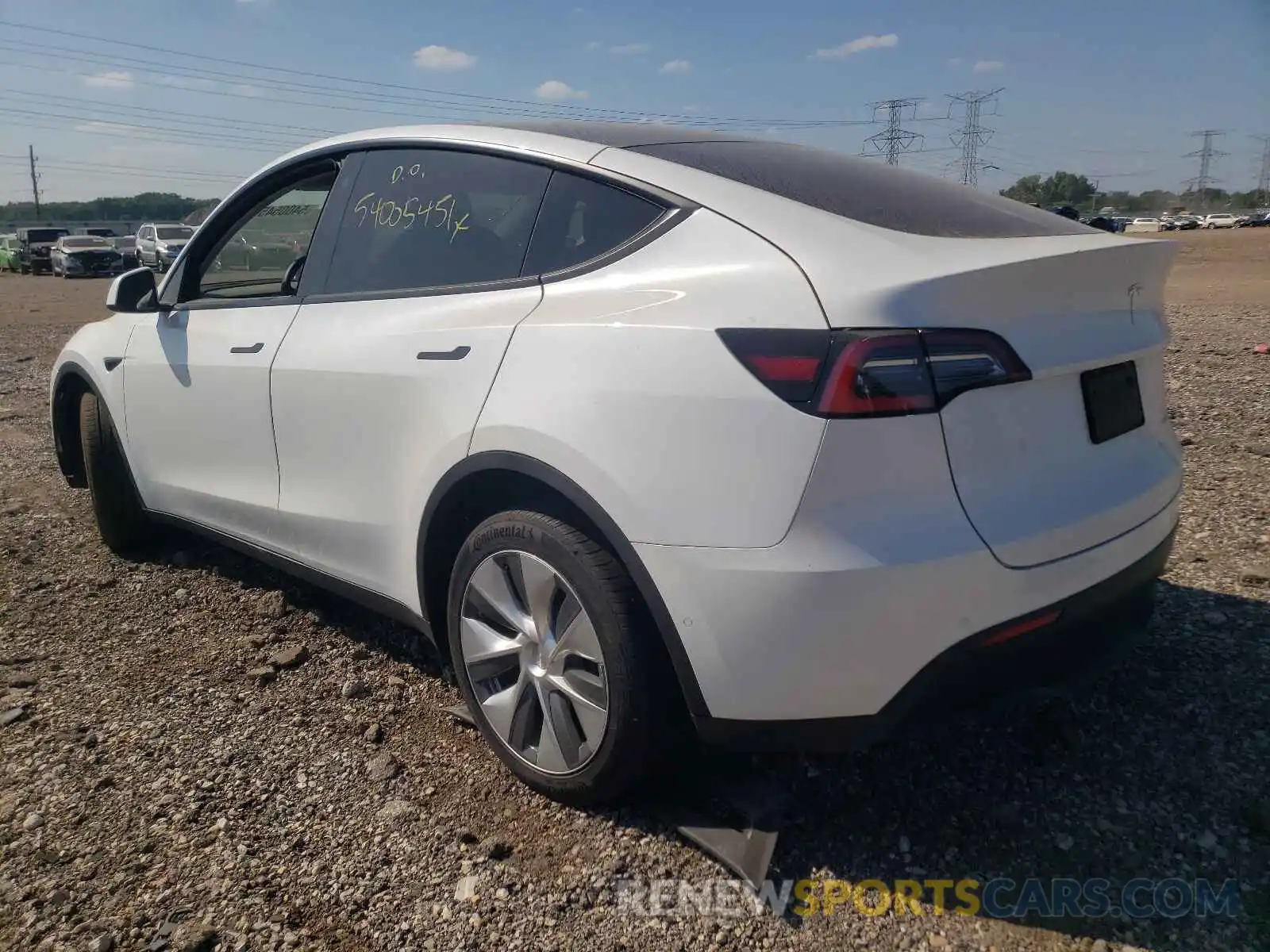 3 Фотография поврежденного автомобиля 5YJYGDEEXMF075340 TESLA MODEL Y 2021