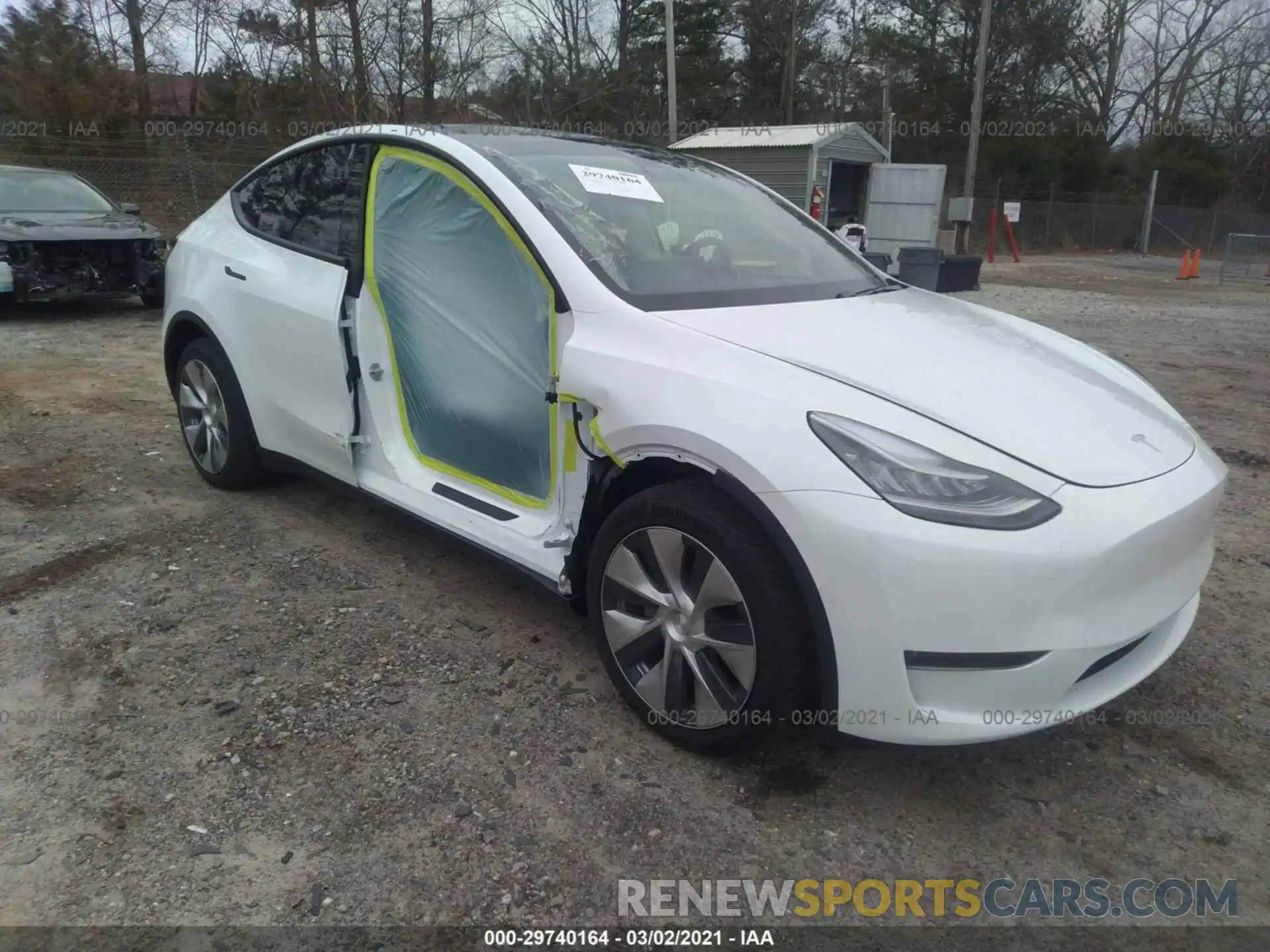 1 Фотография поврежденного автомобиля 5YJYGDEEXMF078643 TESLA MODEL Y 2021