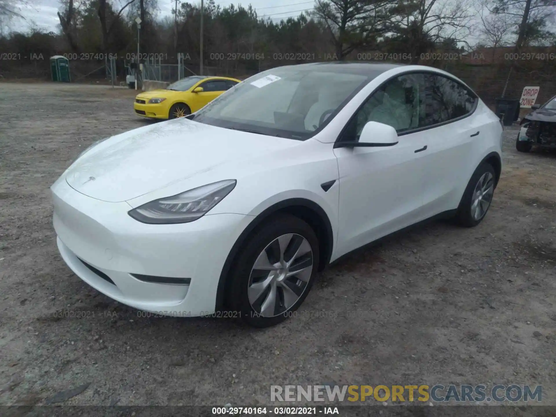 2 Фотография поврежденного автомобиля 5YJYGDEEXMF078643 TESLA MODEL Y 2021