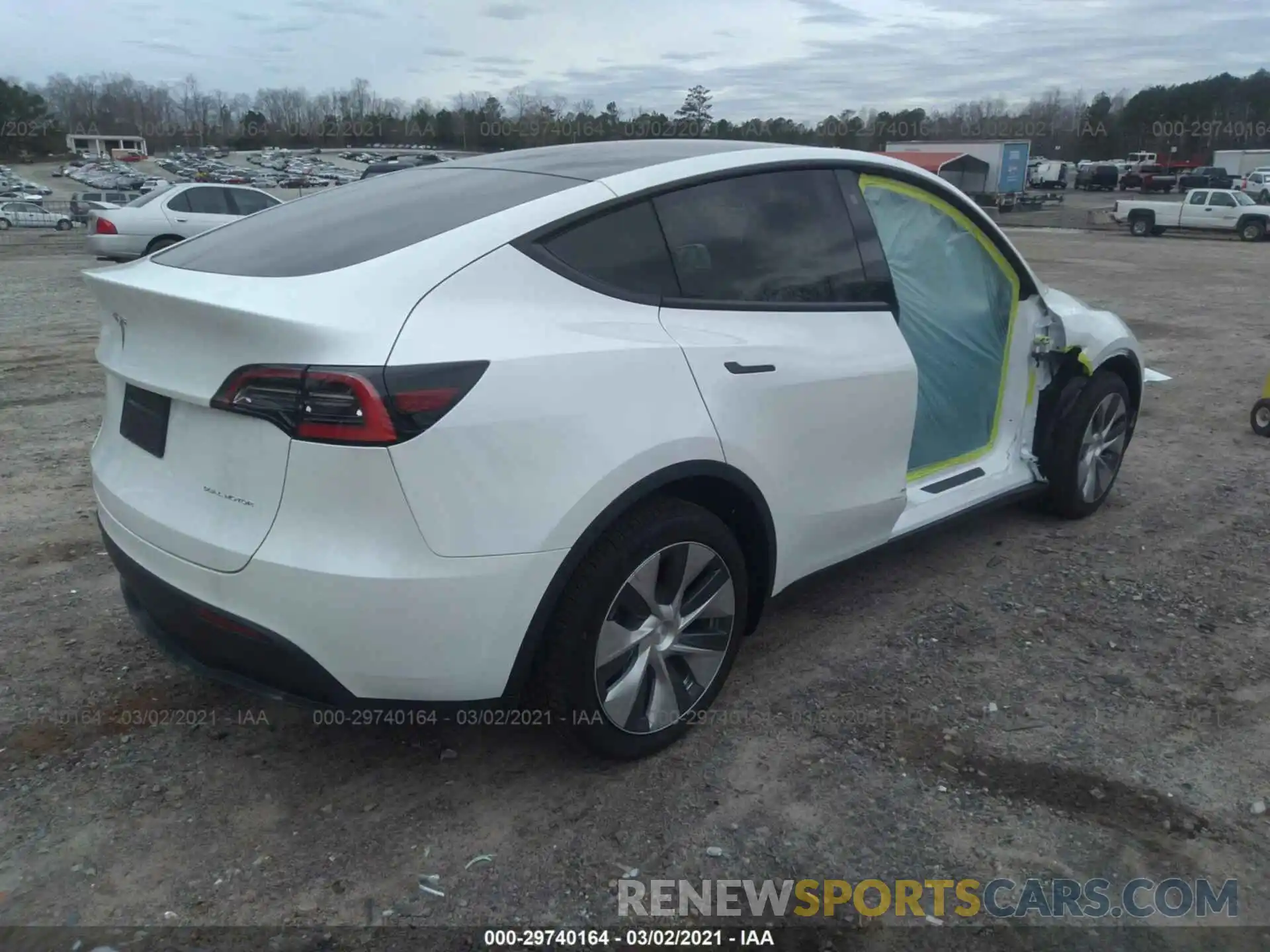 4 Фотография поврежденного автомобиля 5YJYGDEEXMF078643 TESLA MODEL Y 2021