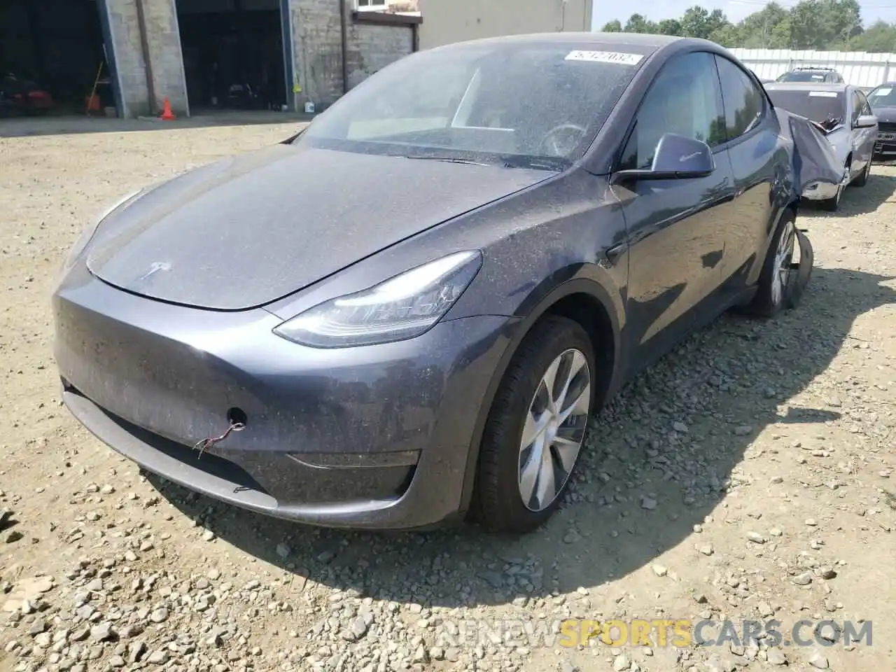 2 Photograph of a damaged car 5YJYGDEEXMF078948 TESLA MODEL Y 2021