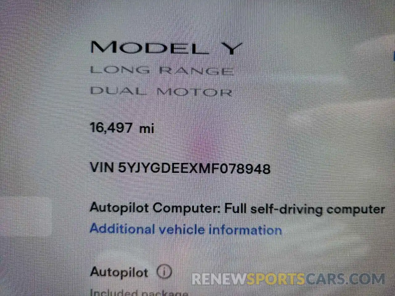 8 Photograph of a damaged car 5YJYGDEEXMF078948 TESLA MODEL Y 2021