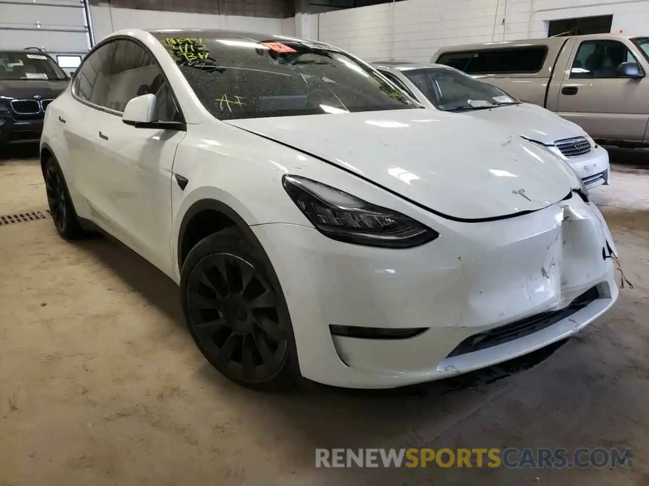 1 Фотография поврежденного автомобиля 5YJYGDEEXMF079744 TESLA MODEL Y 2021