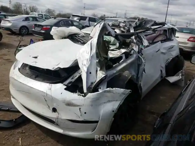 2 Photograph of a damaged car 5YJYGDEEXMF082983 TESLA MODEL Y 2021