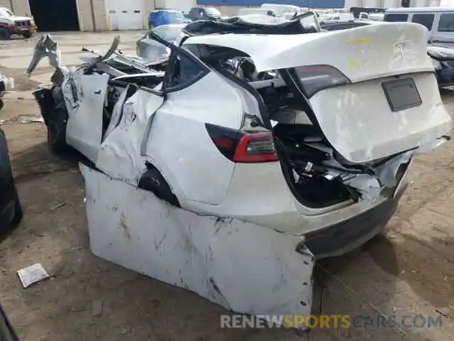 3 Photograph of a damaged car 5YJYGDEEXMF082983 TESLA MODEL Y 2021