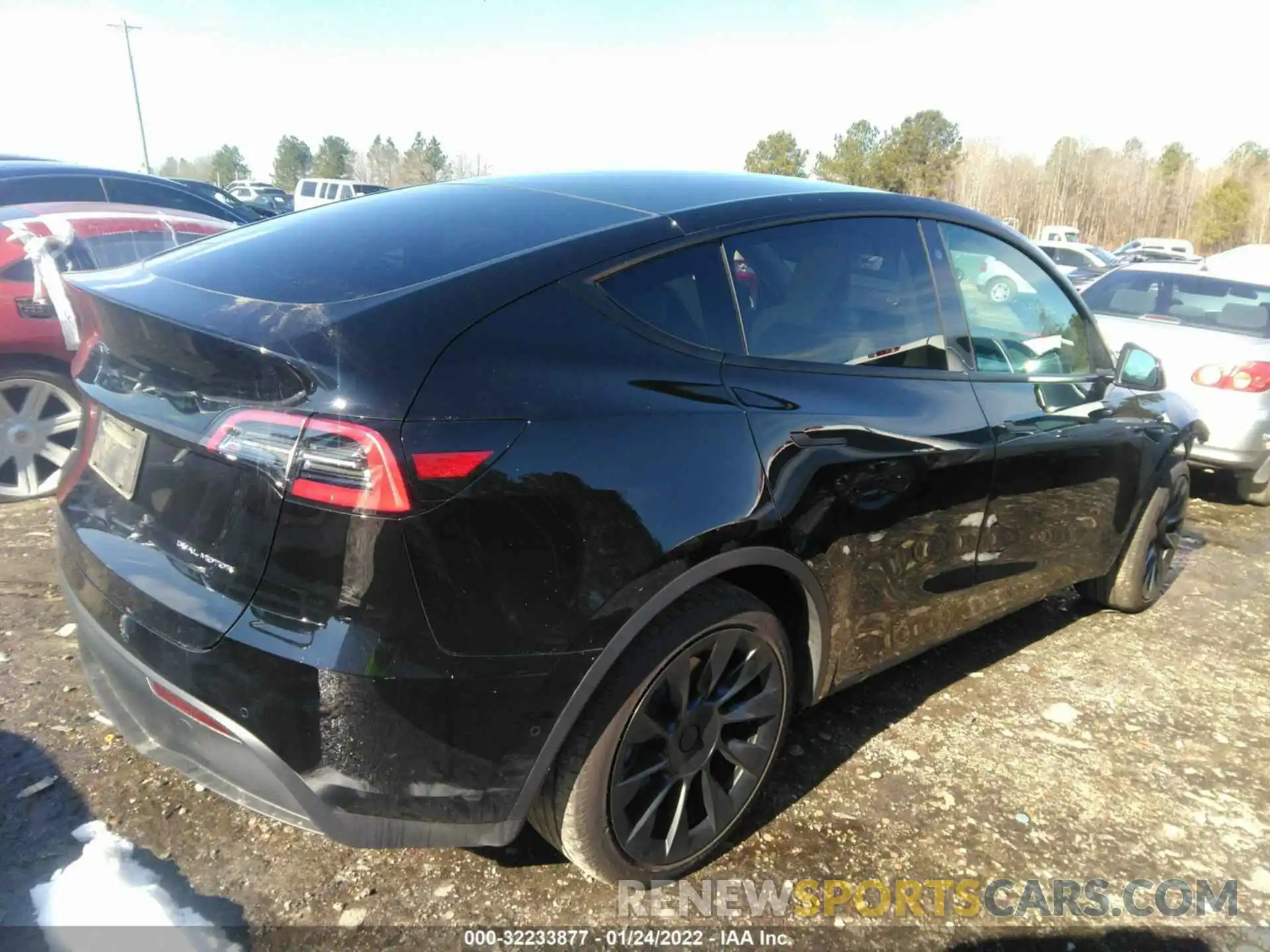 4 Фотография поврежденного автомобиля 5YJYGDEEXMF083339 TESLA MODEL Y 2021