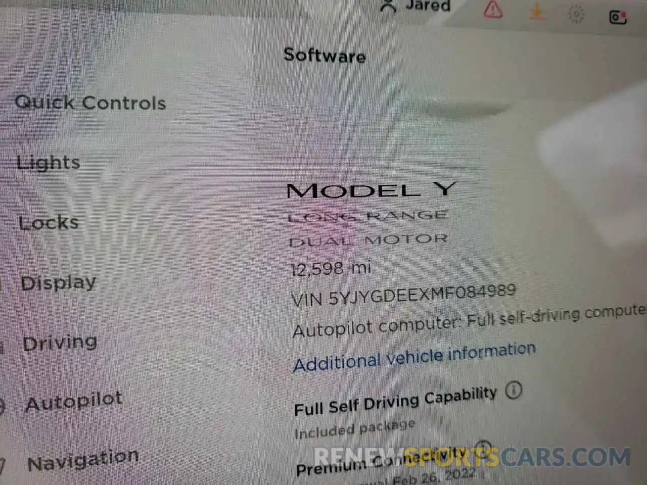 8 Фотография поврежденного автомобиля 5YJYGDEEXMF084989 TESLA MODEL Y 2021