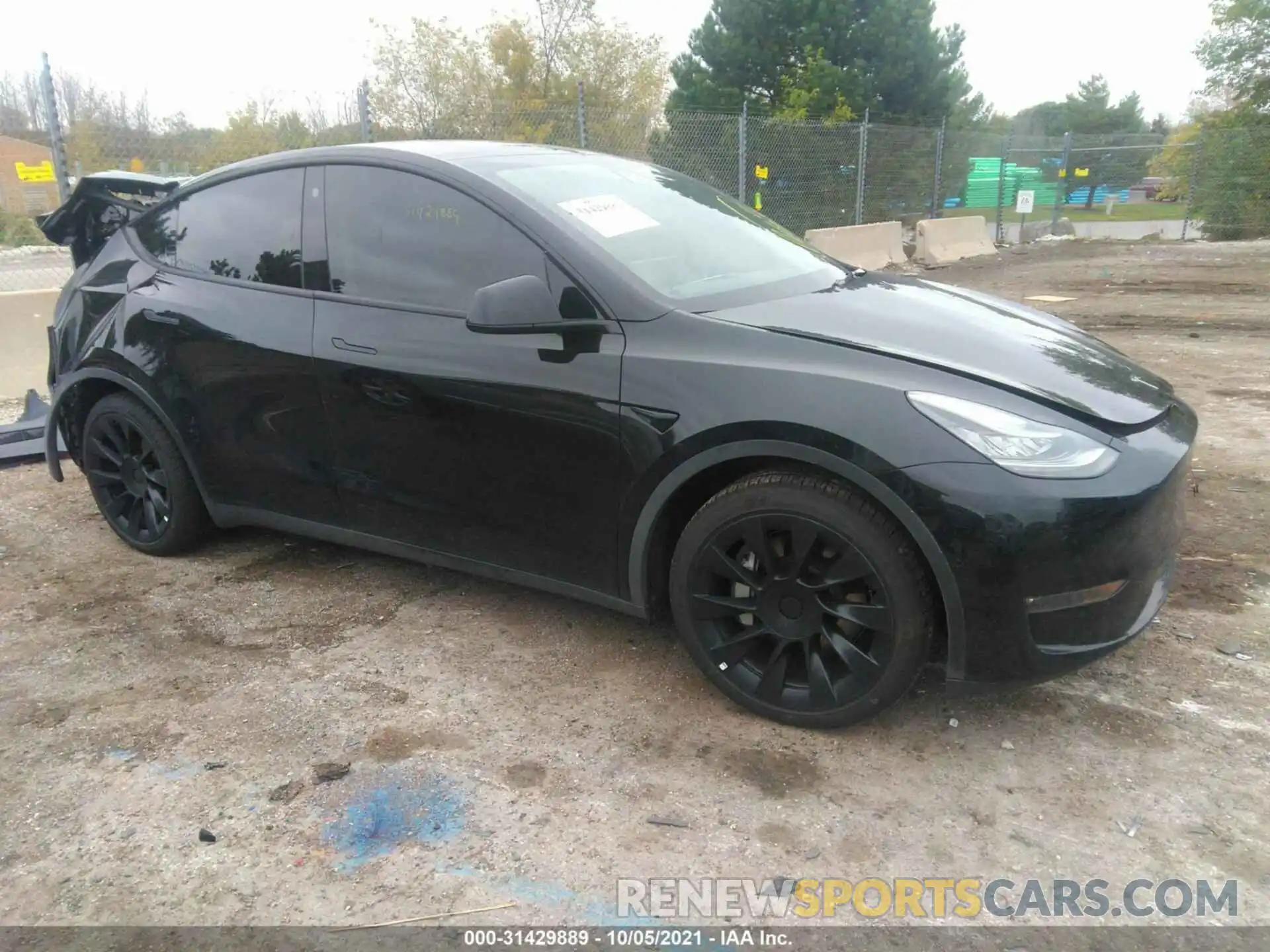 1 Фотография поврежденного автомобиля 5YJYGDEEXMF091229 TESLA MODEL Y 2021