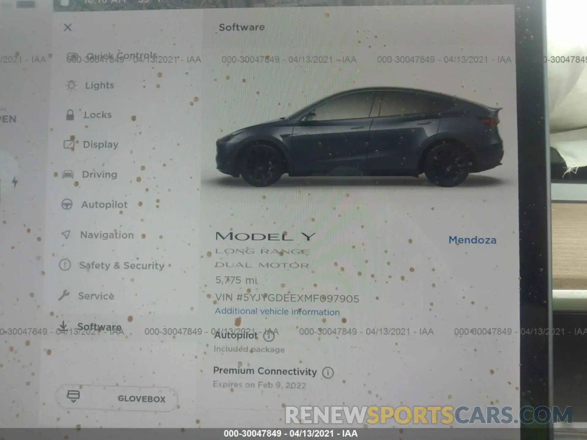 7 Photograph of a damaged car 5YJYGDEEXMF097905 TESLA MODEL Y 2021