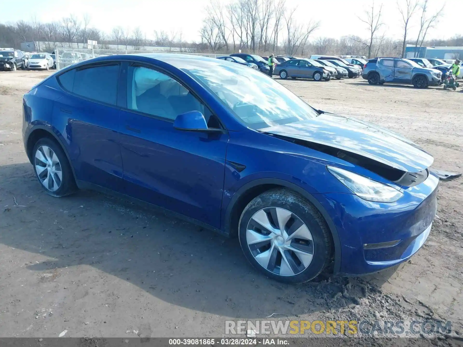 1 Photograph of a damaged car 5YJYGDEEXMF099881 TESLA MODEL Y 2021