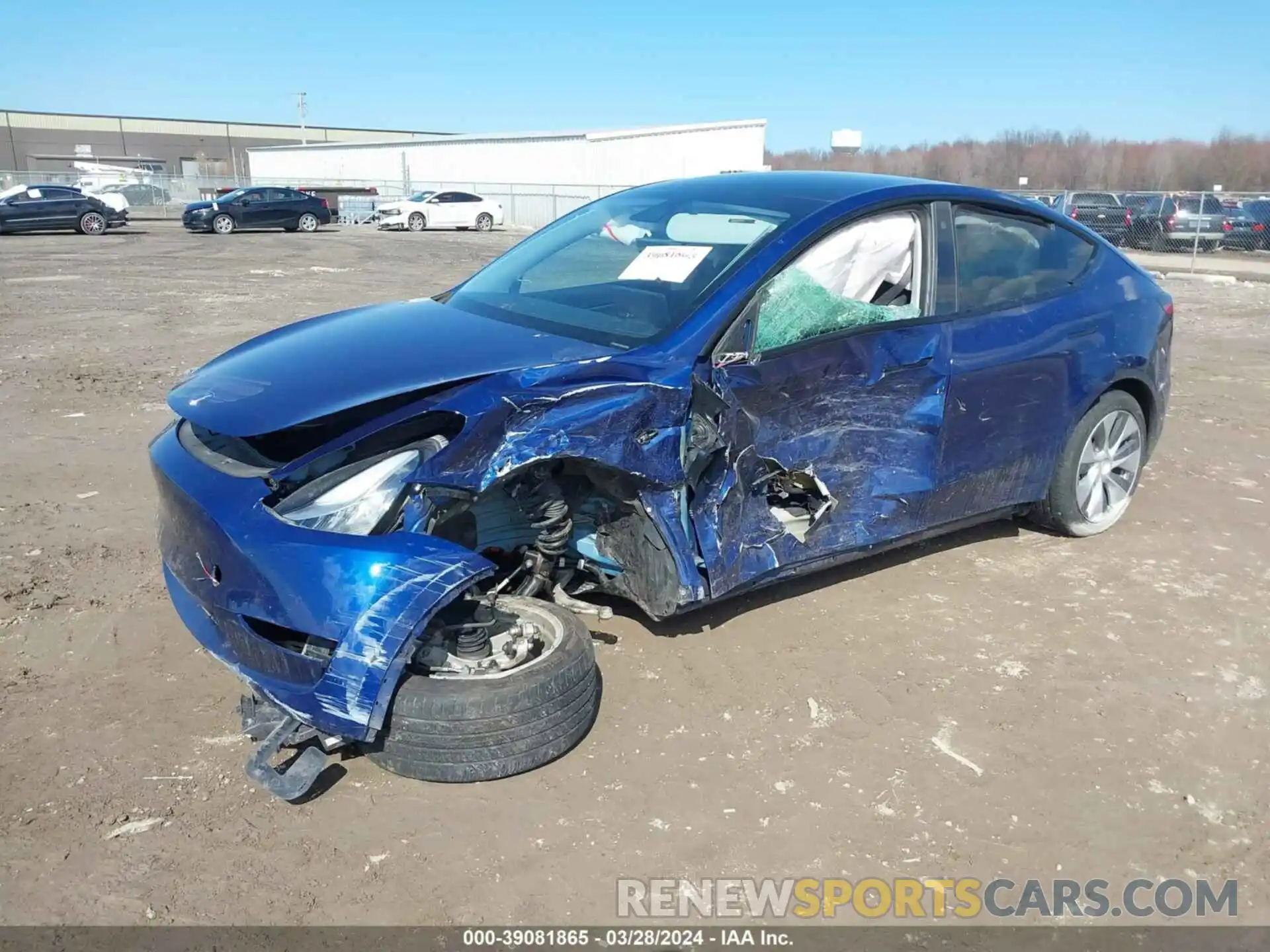 2 Photograph of a damaged car 5YJYGDEEXMF099881 TESLA MODEL Y 2021