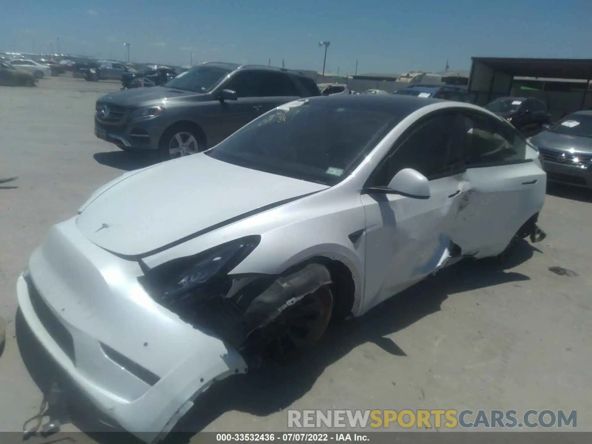 6 Photograph of a damaged car 5YJYGDEEXMF100382 TESLA MODEL Y 2021