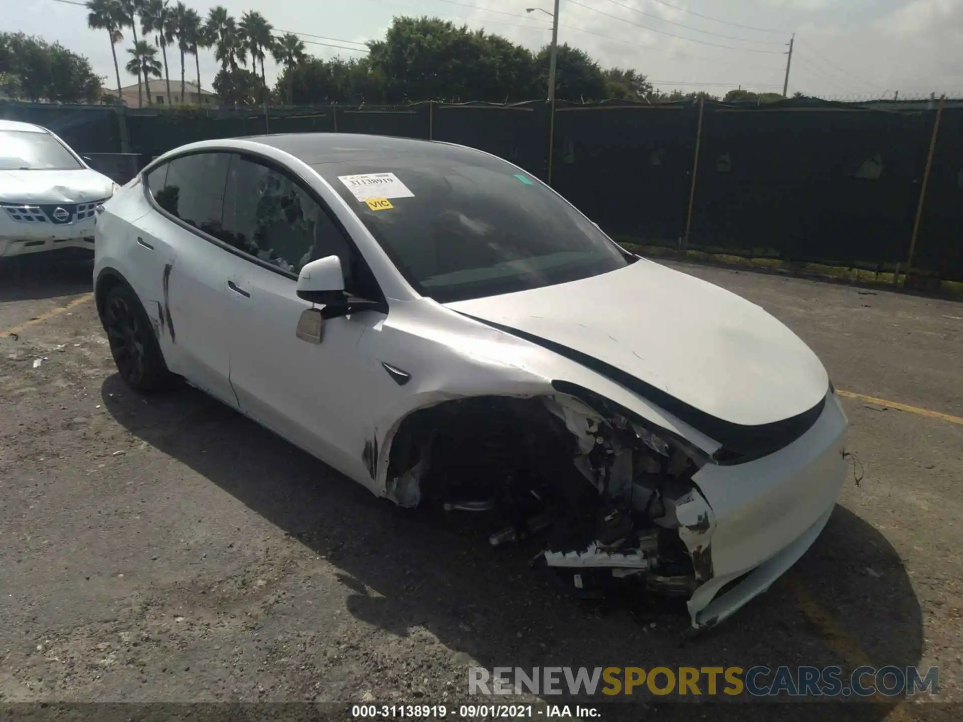 1 Photograph of a damaged car 5YJYGDEEXMF108773 TESLA MODEL Y 2021