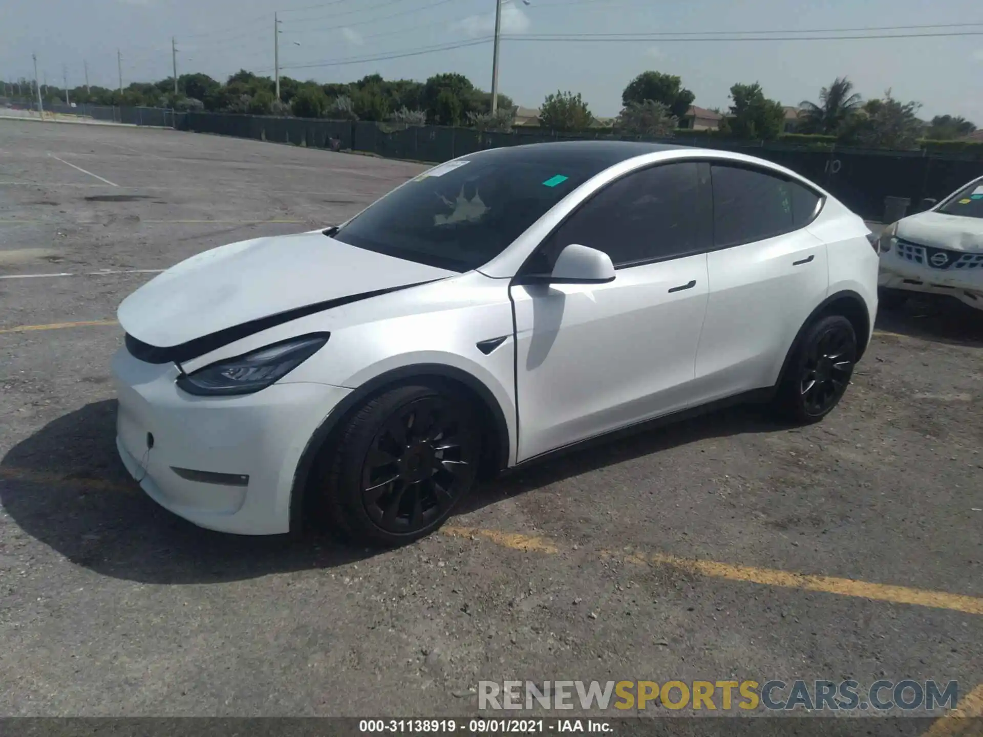 2 Photograph of a damaged car 5YJYGDEEXMF108773 TESLA MODEL Y 2021