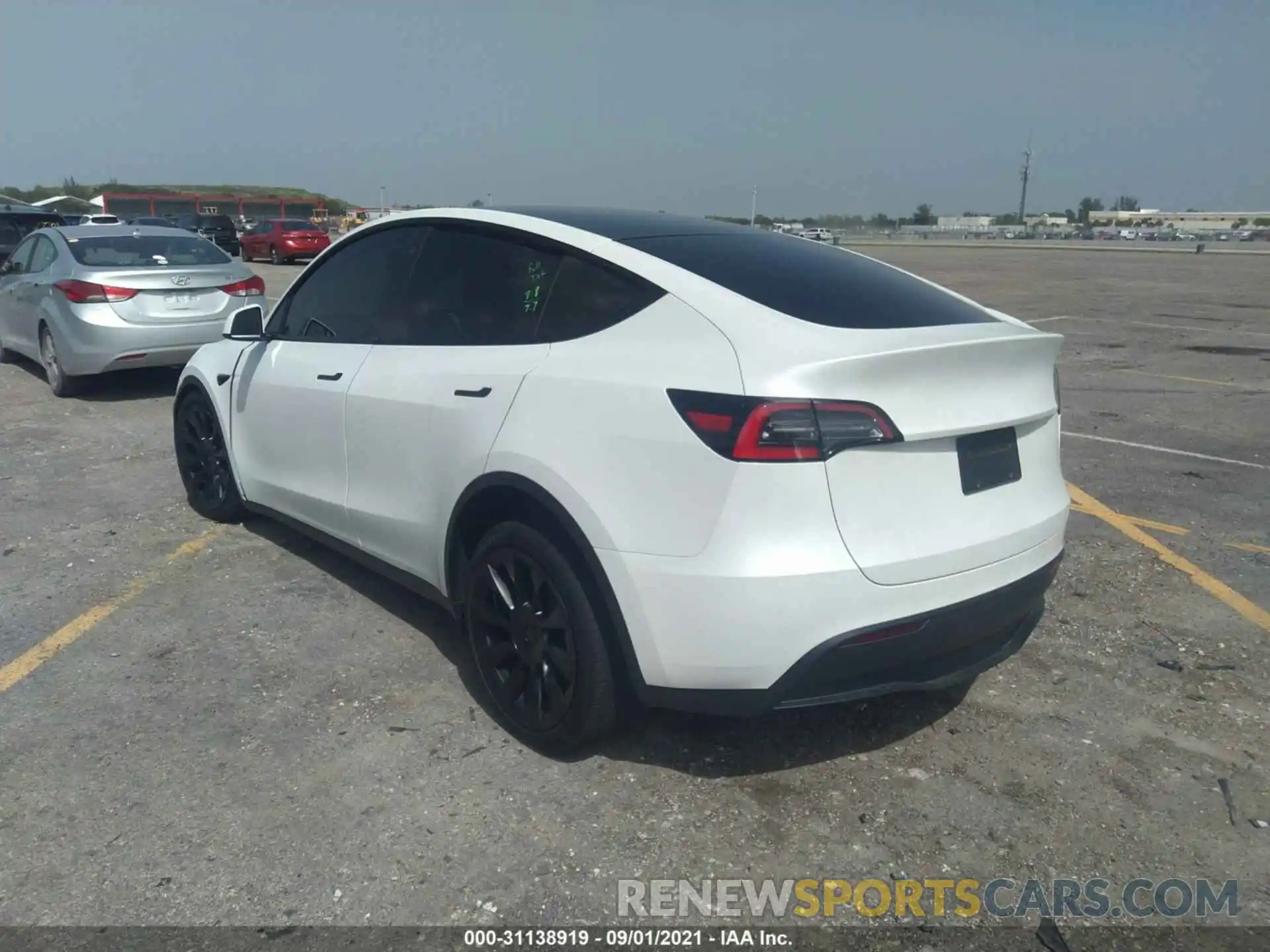 3 Фотография поврежденного автомобиля 5YJYGDEEXMF108773 TESLA MODEL Y 2021