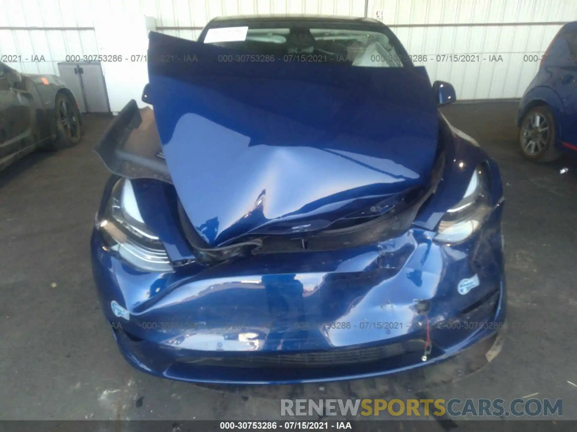 6 Photograph of a damaged car 5YJYGDEEXMF117618 TESLA MODEL Y 2021