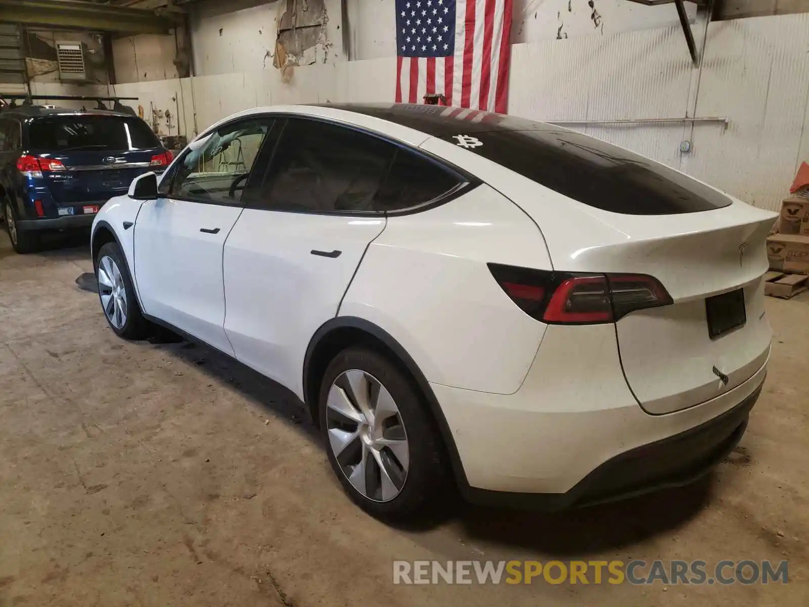 3 Photograph of a damaged car 5YJYGDEEXMF122320 TESLA MODEL Y 2021