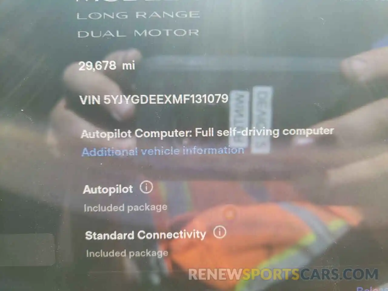 8 Photograph of a damaged car 5YJYGDEEXMF131079 TESLA MODEL Y 2021