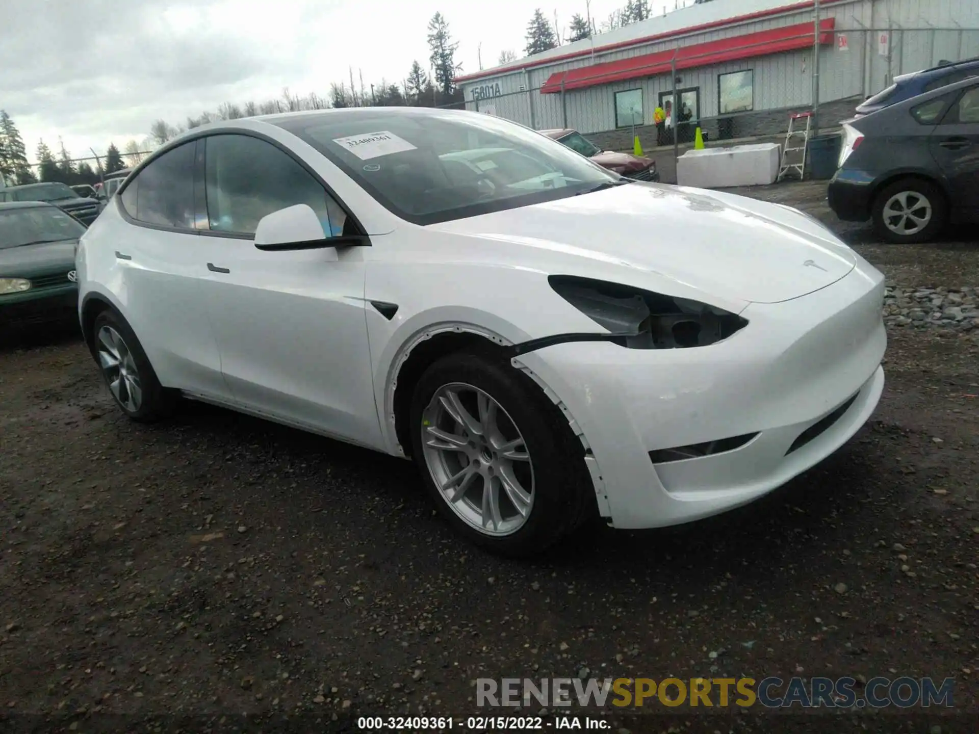 1 Photograph of a damaged car 5YJYGDEEXMF145483 TESLA MODEL Y 2021