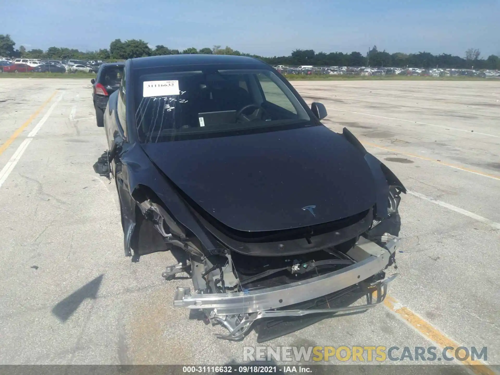 6 Photograph of a damaged car 5YJYGDEEXMF176894 TESLA MODEL Y 2021