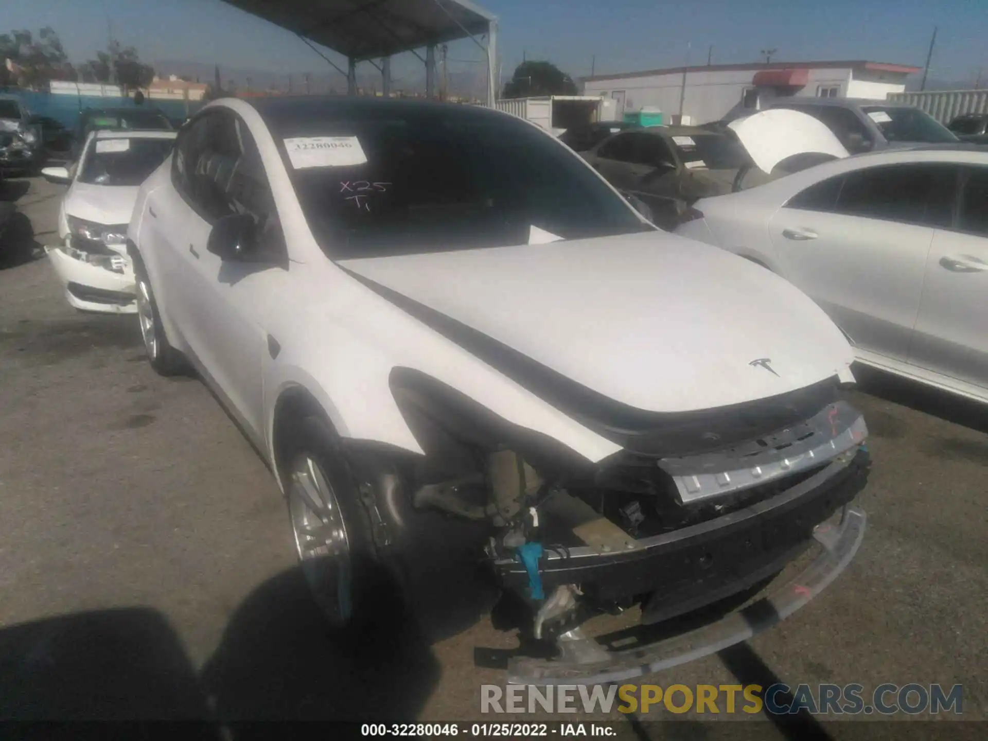 1 Photograph of a damaged car 5YJYGDEEXMF199897 TESLA MODEL Y 2021