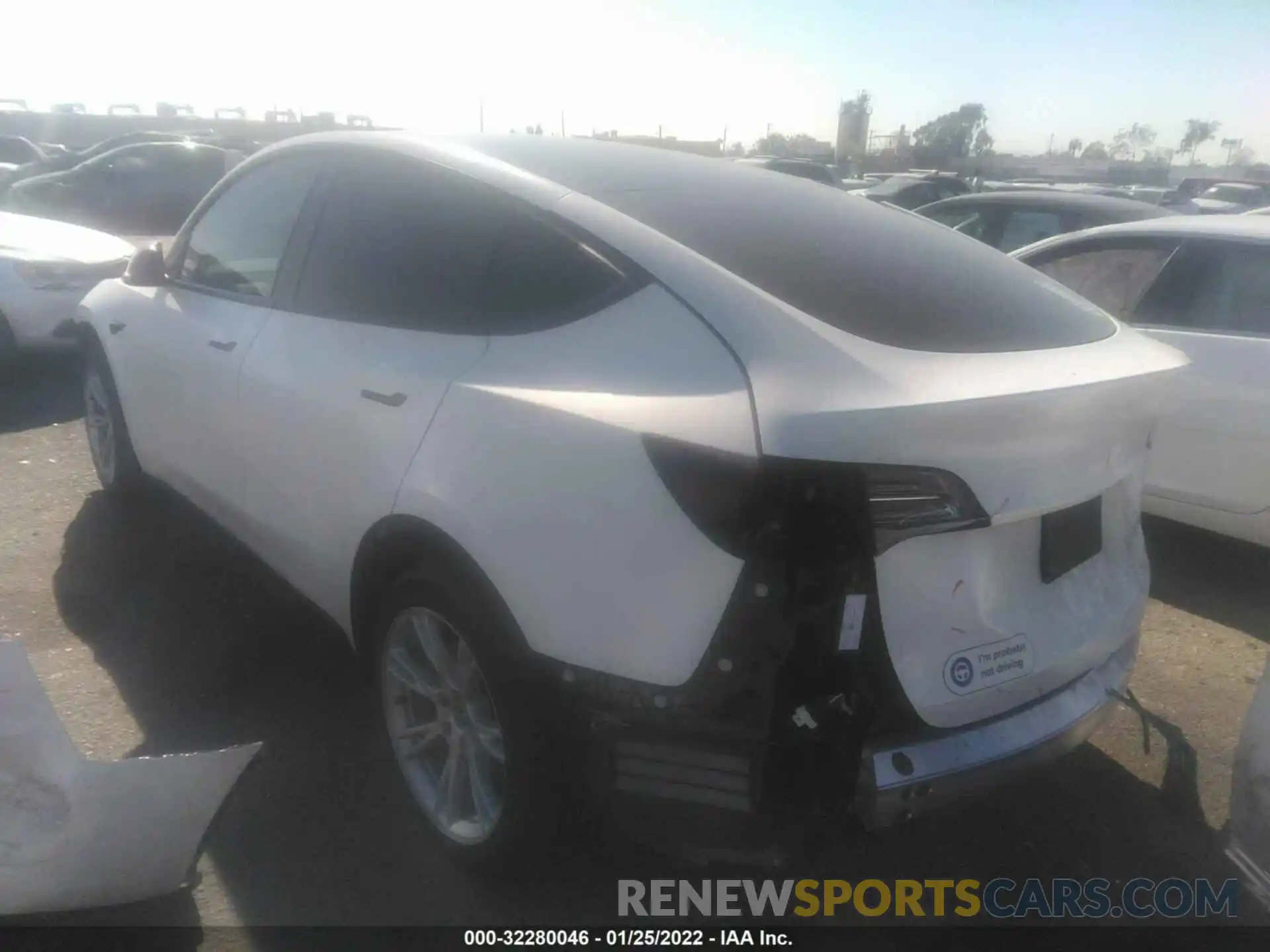 3 Photograph of a damaged car 5YJYGDEEXMF199897 TESLA MODEL Y 2021