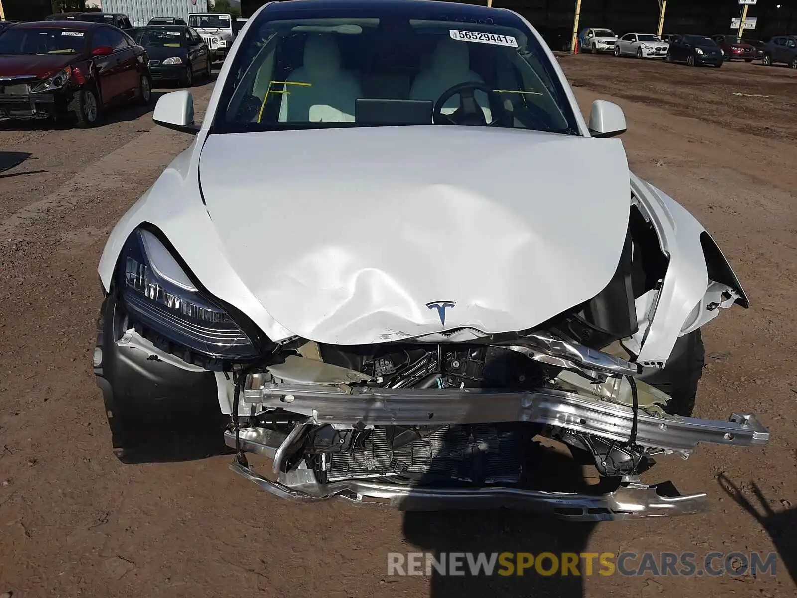 9 Photograph of a damaged car 5YJYGDEEXMF202832 TESLA MODEL Y 2021