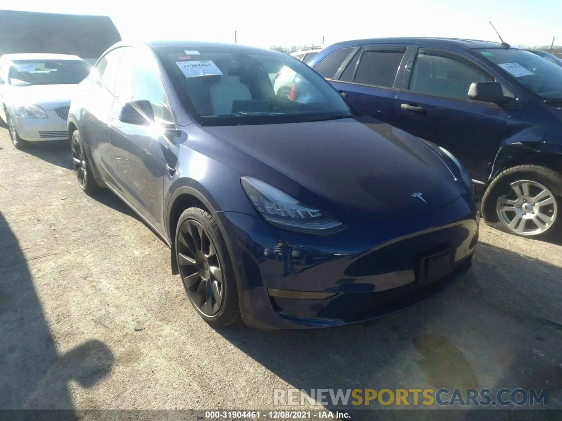 1 Photograph of a damaged car 5YJYGDEEXMF210168 TESLA MODEL Y 2021