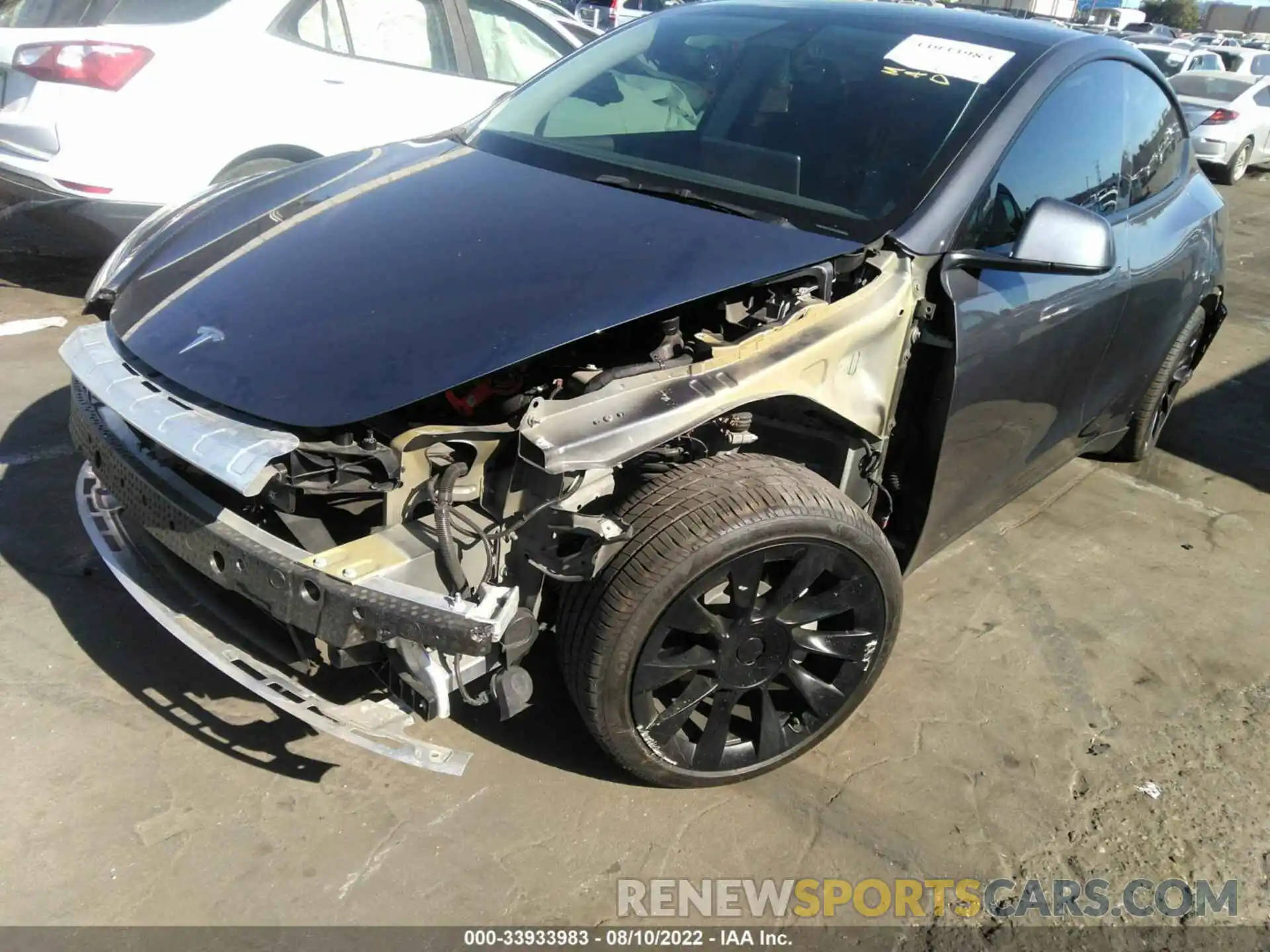 2 Photograph of a damaged car 5YJYGDEEXMF218190 TESLA MODEL Y 2021