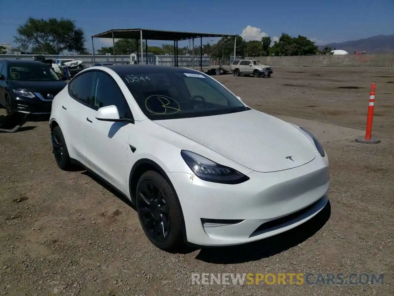 1 Фотография поврежденного автомобиля 5YJYGDEEXMF229285 TESLA MODEL Y 2021