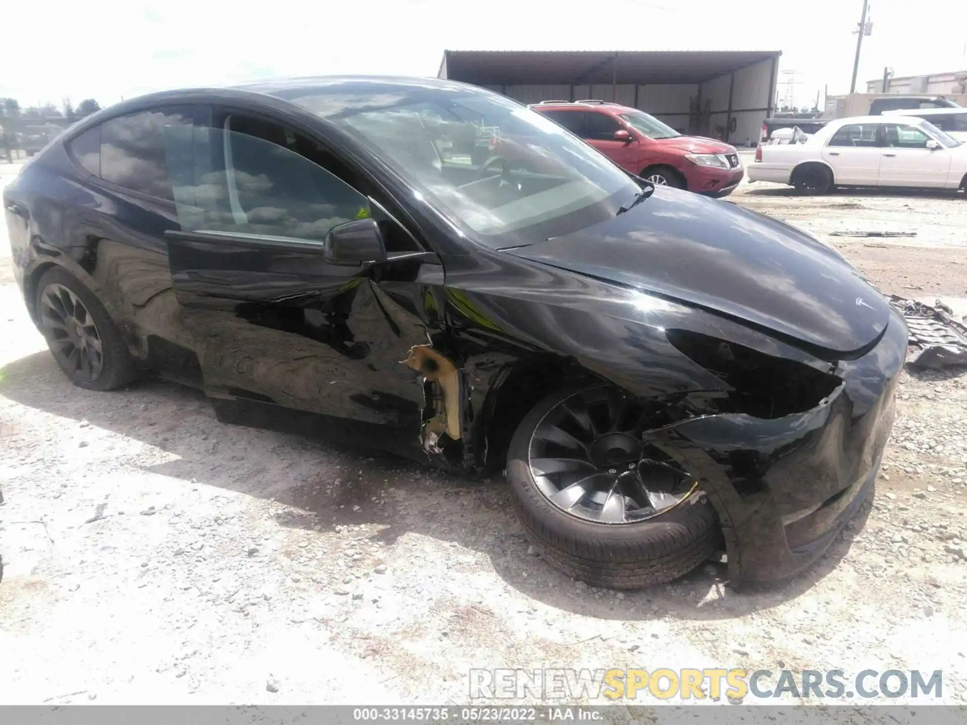 1 Photograph of a damaged car 5YJYGDEEXMF233580 TESLA MODEL Y 2021