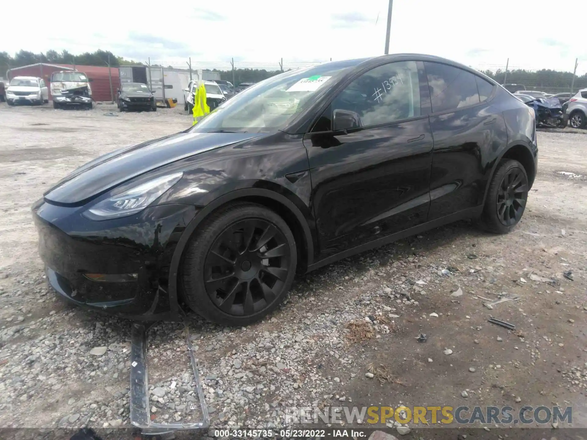 2 Photograph of a damaged car 5YJYGDEEXMF233580 TESLA MODEL Y 2021