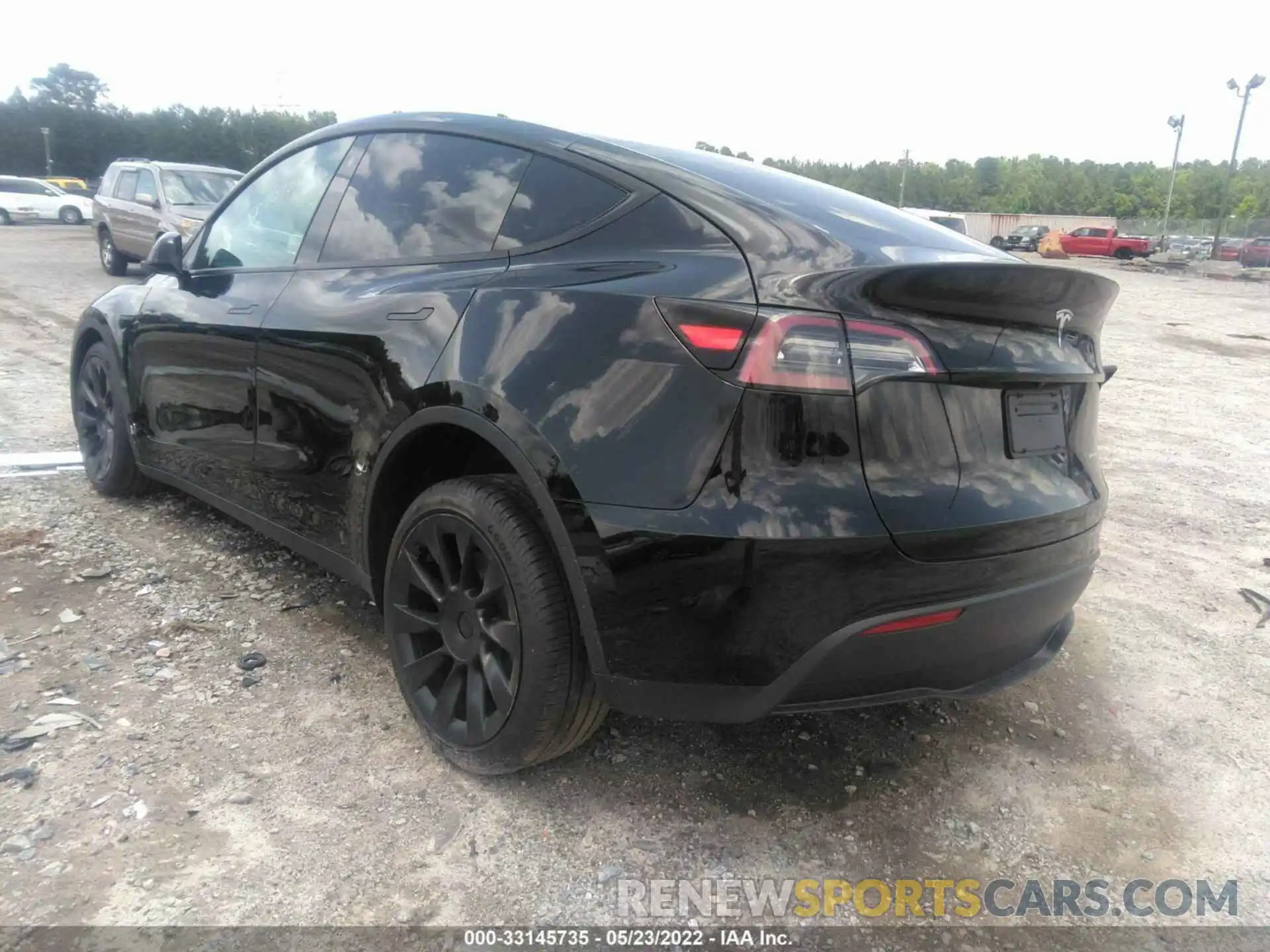 3 Фотография поврежденного автомобиля 5YJYGDEEXMF233580 TESLA MODEL Y 2021