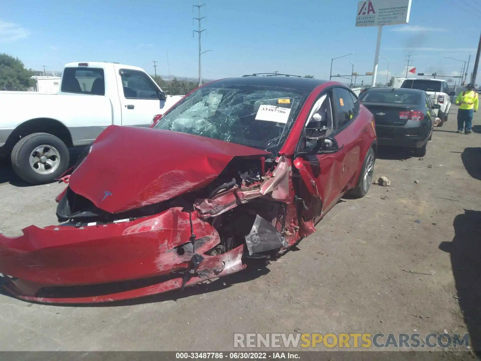 6 Photograph of a damaged car 5YJYGDEEXMF233840 TESLA MODEL Y 2021